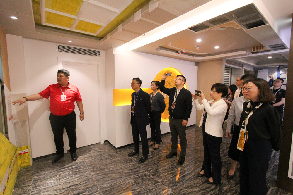 访问团参观林凤徽派精工馆