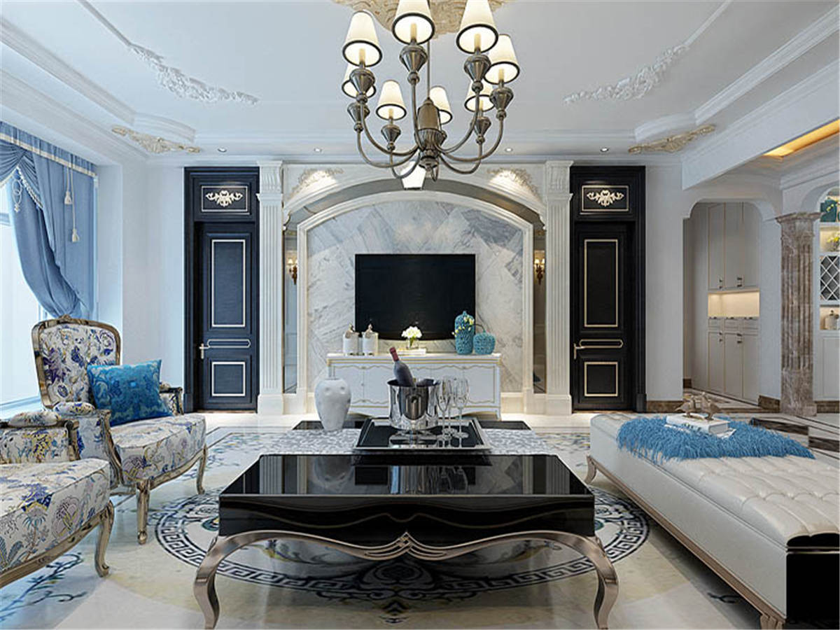 城建北尚185平宫廷法式装修案例
