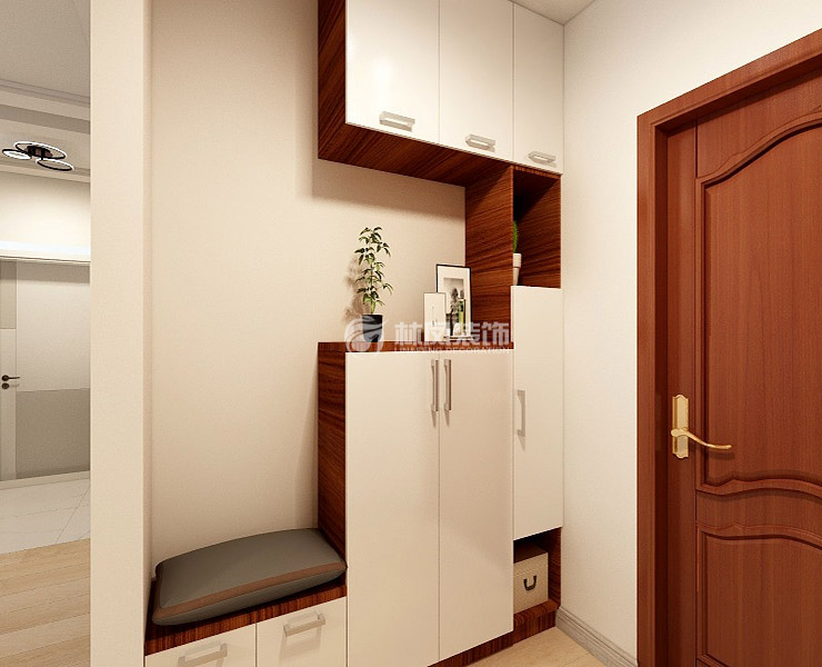 华润置地•长安里126㎡户型玄关装修案例