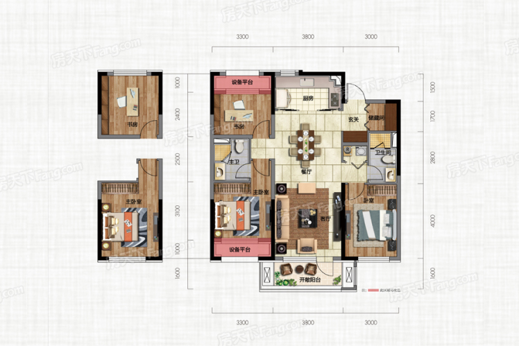 华润置地•八號院118㎡户型图