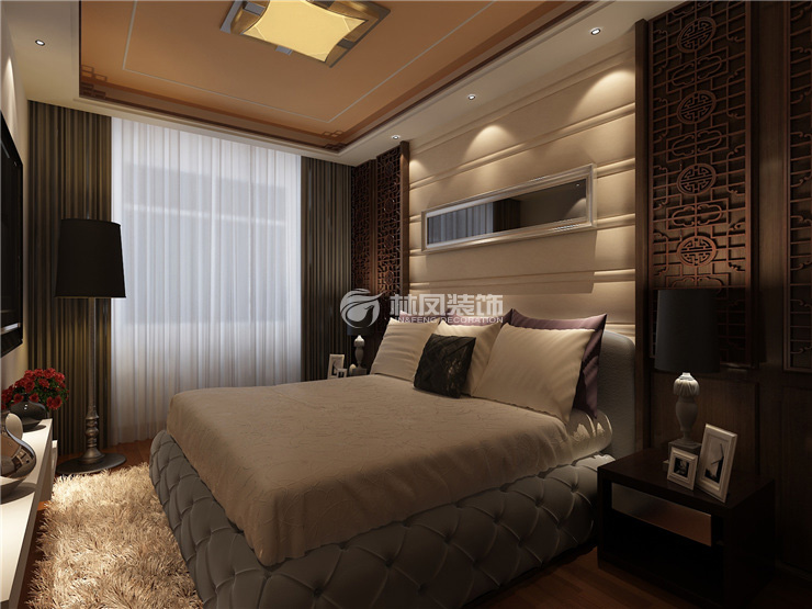 华润置地二十四城央境132㎡户型卧室装修案例