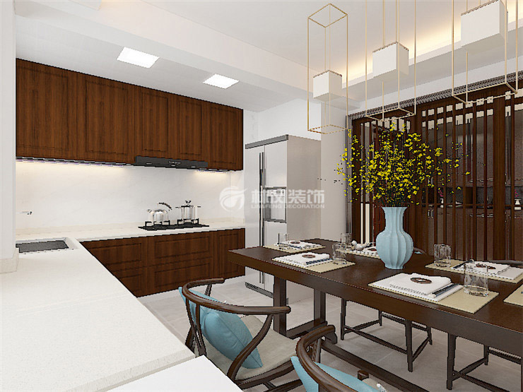 万科西华府113㎡户型厨房装修效果图