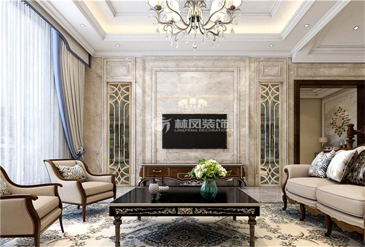 欧式风格局部吊顶装修效果图