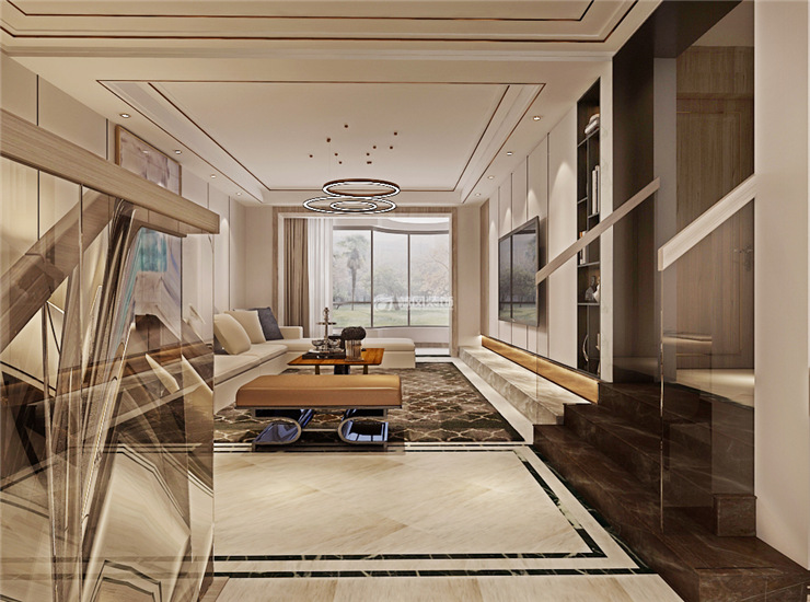 港式风格客厅装修效果图