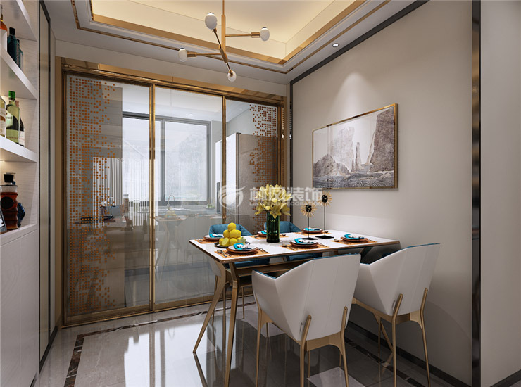 府城名著123㎡餐厅装修效果图