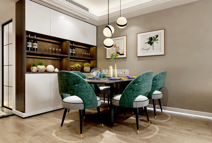 现代风格嵌入式餐边柜设计装修效果图
