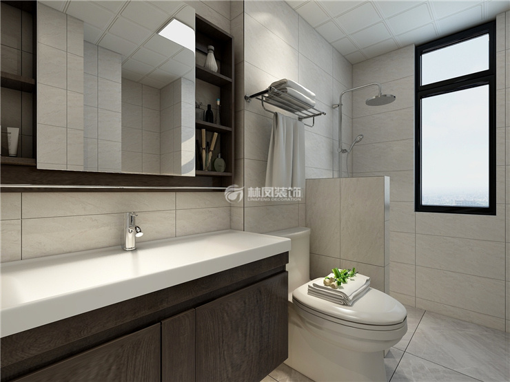 现代风格卫生间装修效果图