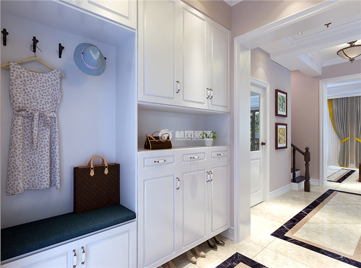 保利茉莉公馆140㎡玄关设计装修效果图