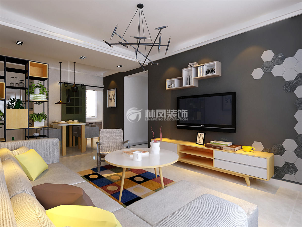 北欧风格客厅装修效果图