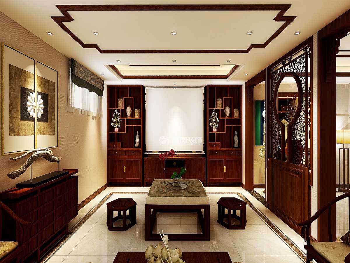 新中式风格休闲区装修效果图