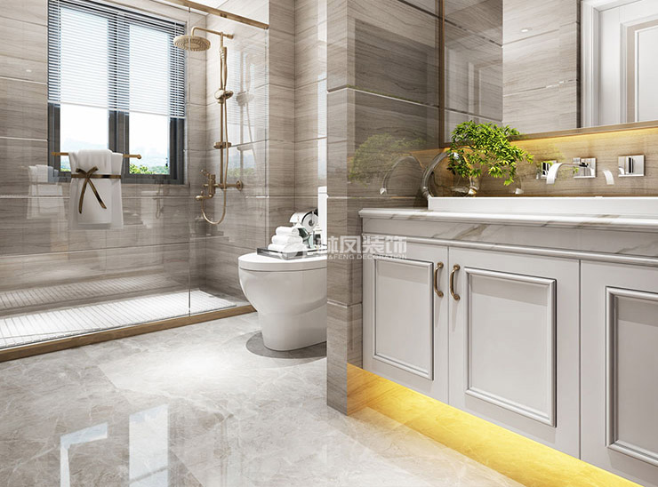 现代港式风格卫生间装修效果图