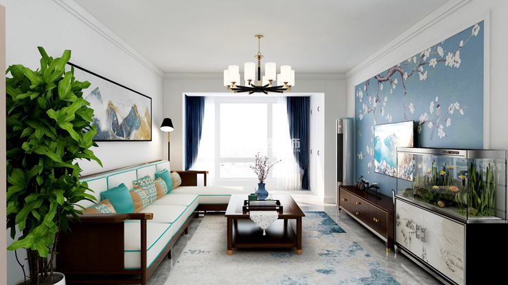 美式风格客厅装修效果图