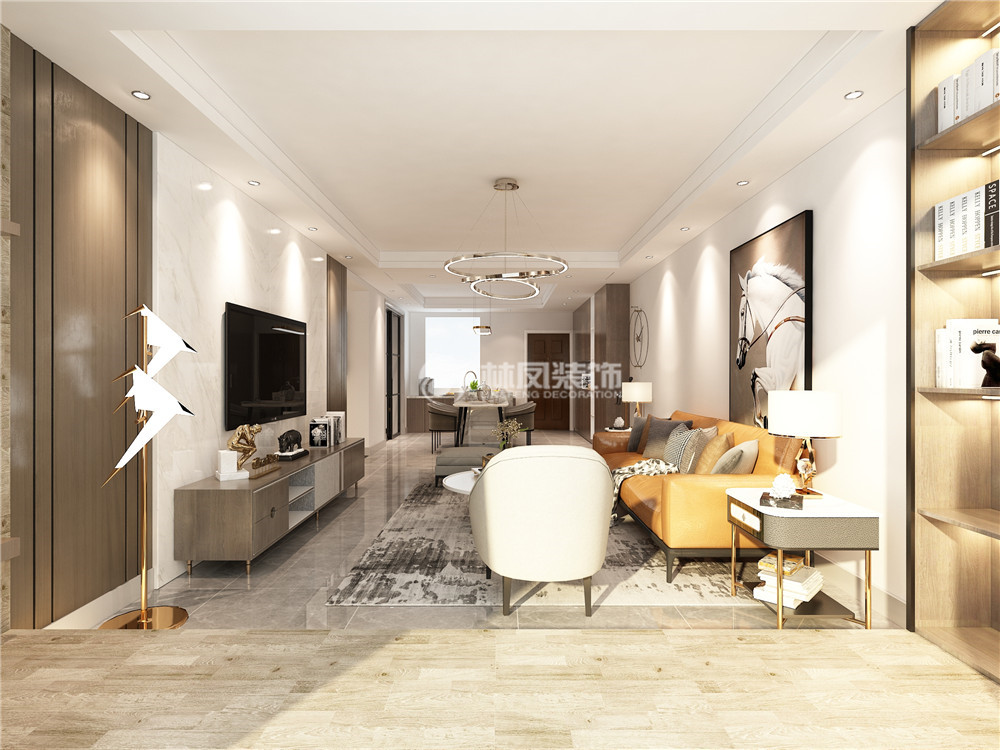 轻奢风格客厅装修效果图