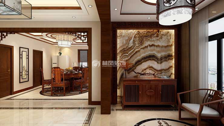 大理石在玄关的应用