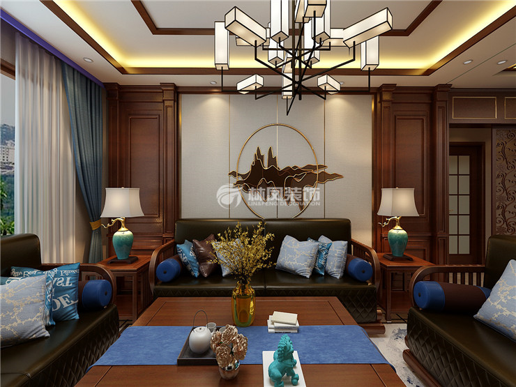 国瑞府-330平-中式风格-客厅03.jpg