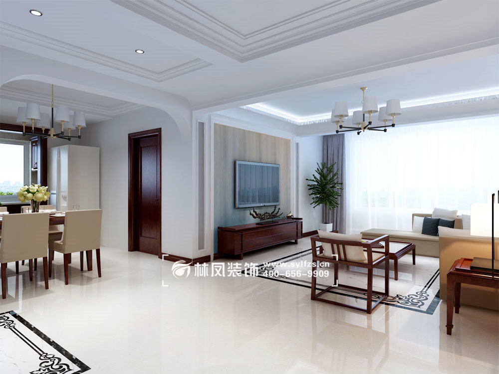 雍添金园- 150平 新中式-客厅2.jpg