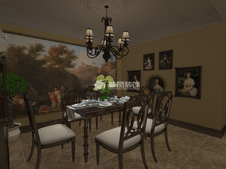 平和苑-300平-美式风格-餐厅.jpg