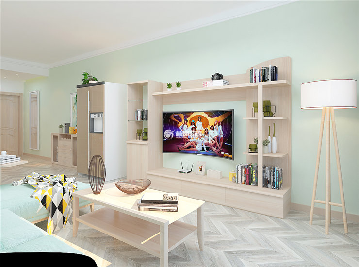 金地檀郡-88平-北欧风格-客厅电视背景墙.jpg