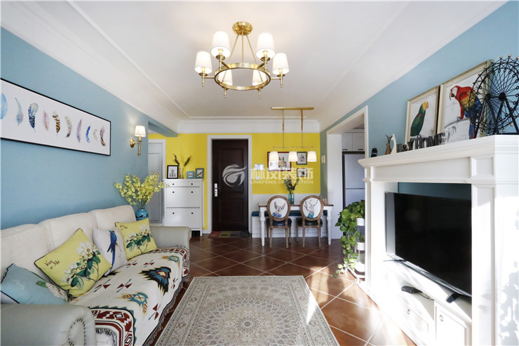 碧桂园星荟-78㎡-简美风格-客厅 (3).jpg