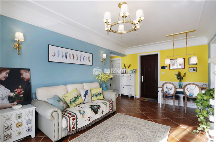 碧桂园星荟-78㎡-简美风格-客厅 (4).jpg