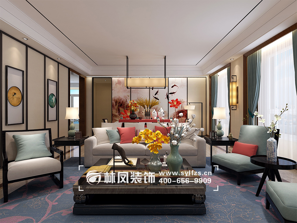 孙也-龙湖源著-120平-新中式风格-客厅4.jpg