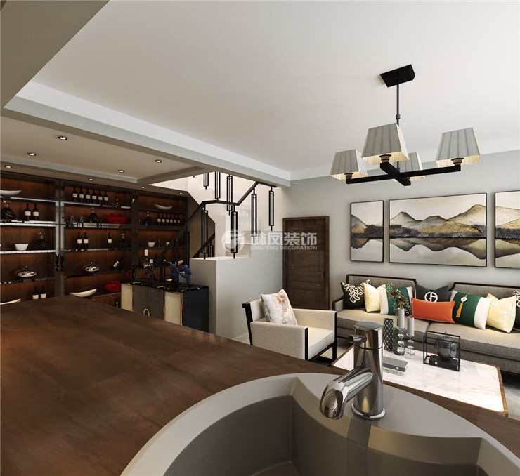 万锦香樟树-260平-新中式风格-地下室客厅3.jpg