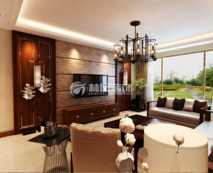 中粮隆玺-123平-新中式风格-客厅.jpg