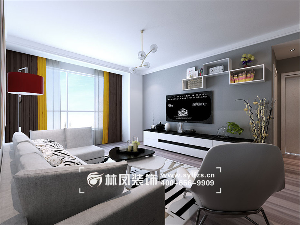 刘洪雷-龙湖花千树-100平-现代简约风格客厅 (3).jpg