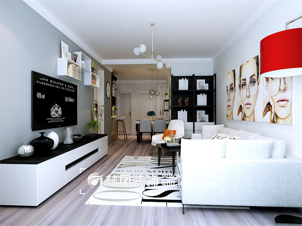 刘洪雷-龙湖花千树-100平-现代简约风格客厅 (4).jpg