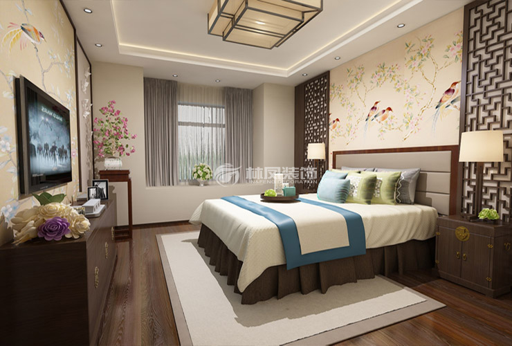保利达翠提湾-105平-中式风格-卧室.jpg