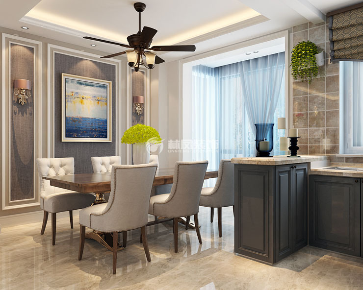 碧桂园公园里-145平-美式轻奢-餐厅2.jpg
