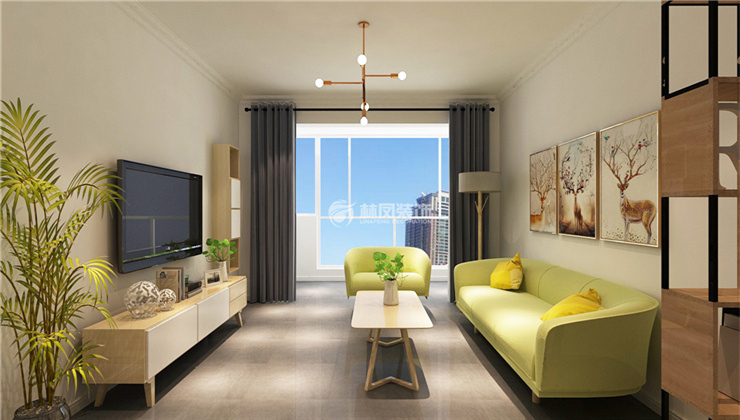 保利溪湖林语-88平-北欧风格-客厅.jpg