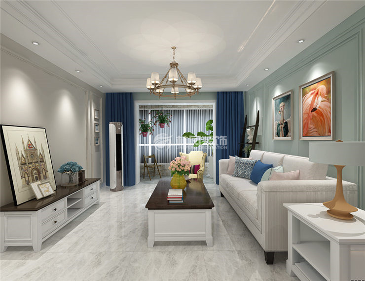 龙湖唐宁ONE-156平-简美风格- 客厅  (11).jpg