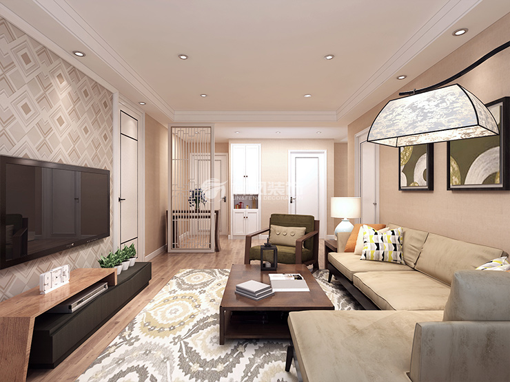 绿厦爵仕汇-97㎡-现代简约-客厅2.jpg