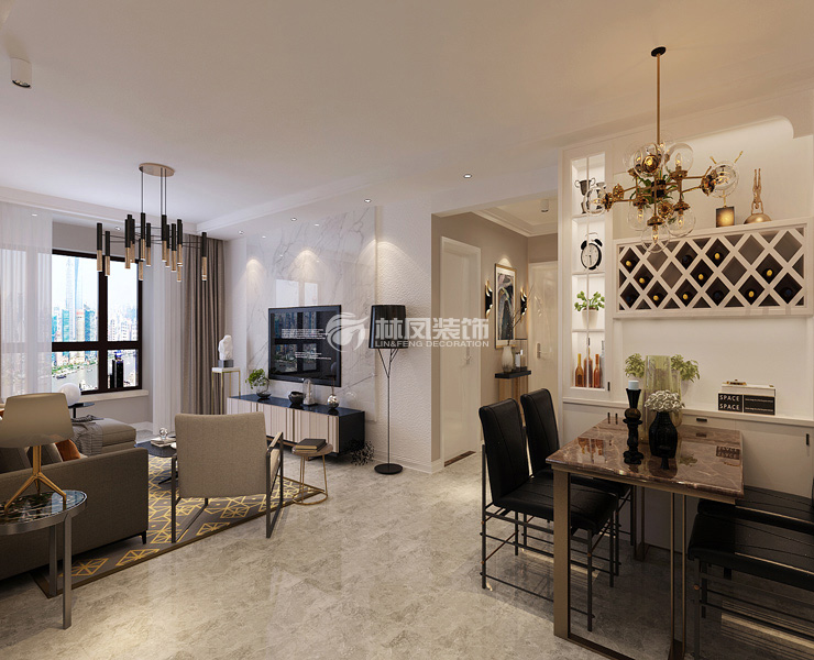 万科明天广场-110平-现代风格- 餐厅2.jpg