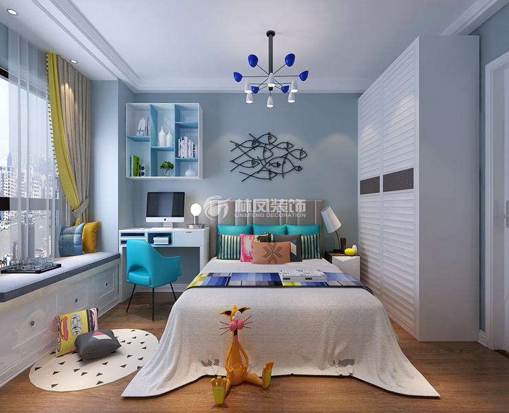 万科明天广场-110平-现代风格- 儿童房.jpg