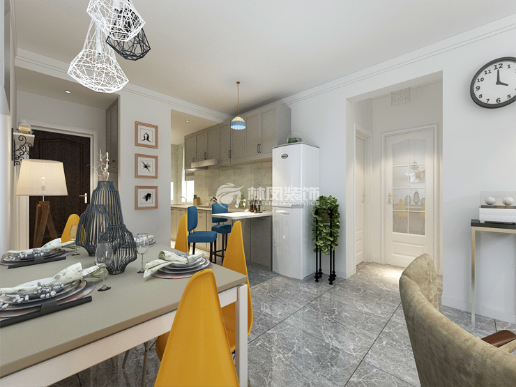 金地檀府-88平-现代风格-餐厅1.jpg