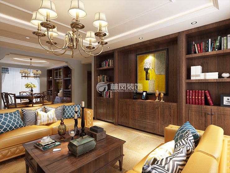 清河湾-137平-美式风格-客厅5.jpg