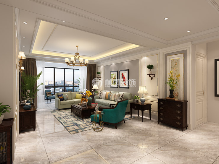 融创沈阳府-135-美式风格-客厅.jpg