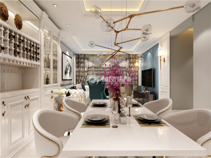 保利紫荆公馆-120平-轻奢风格-餐厅.jpg
