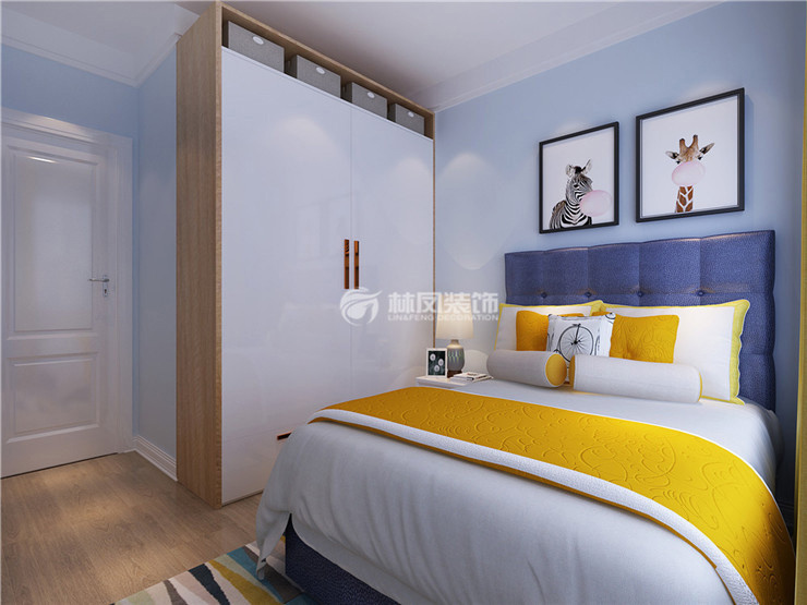 保利紫荆公馆-90平-现代风格-次卧.jpg