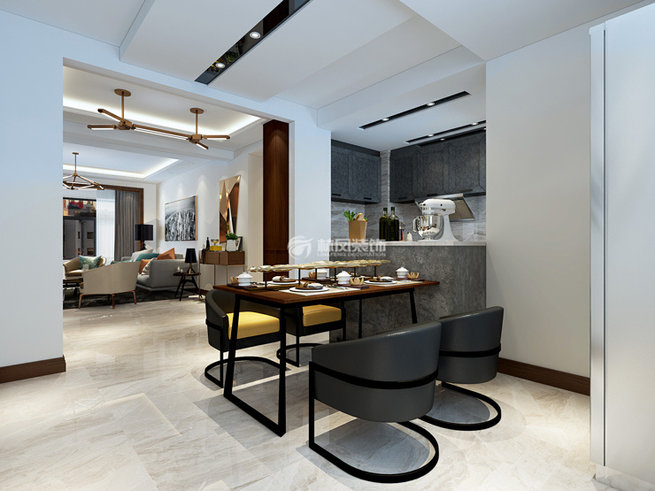 绿城全运村-143平-现代风格-餐厅2.jpg