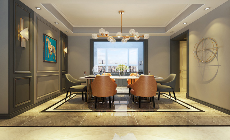 保利茉莉公馆-125平-美式轻奢-餐厅.jpg