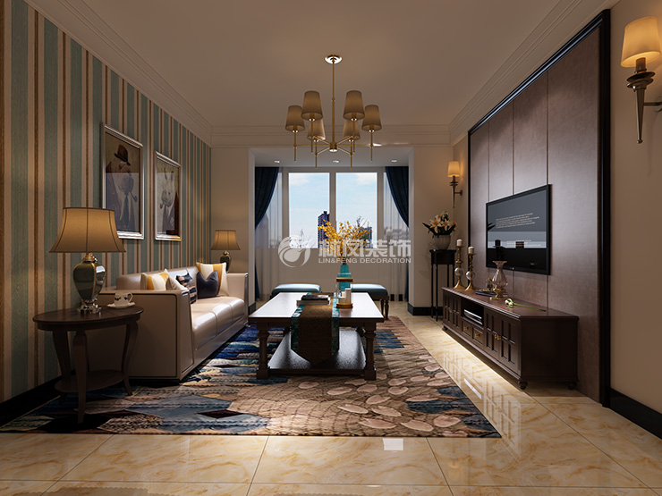 碧桂园繁华里-89平-混搭风格-客厅 (1).jpg