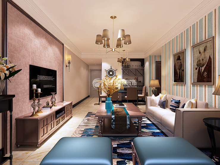 碧桂园繁华里-89平-混搭风格-餐厅 (1).jpg