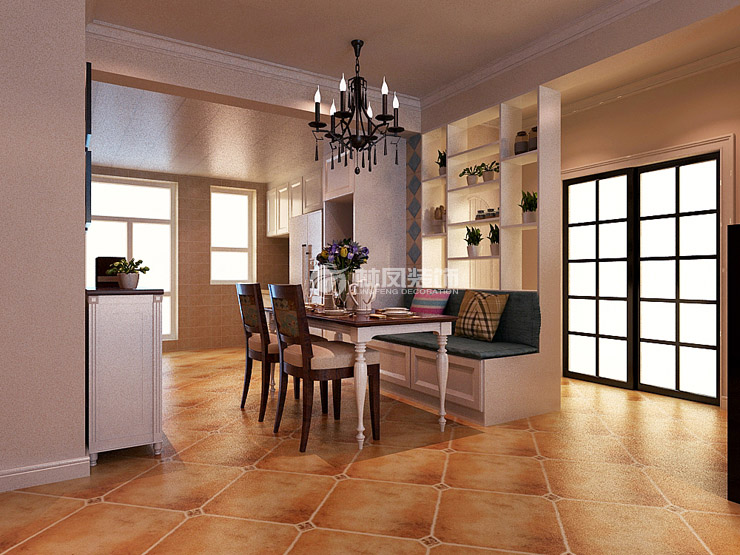 香槟橙郡-105平-简美风格-餐厅 (2).jpg