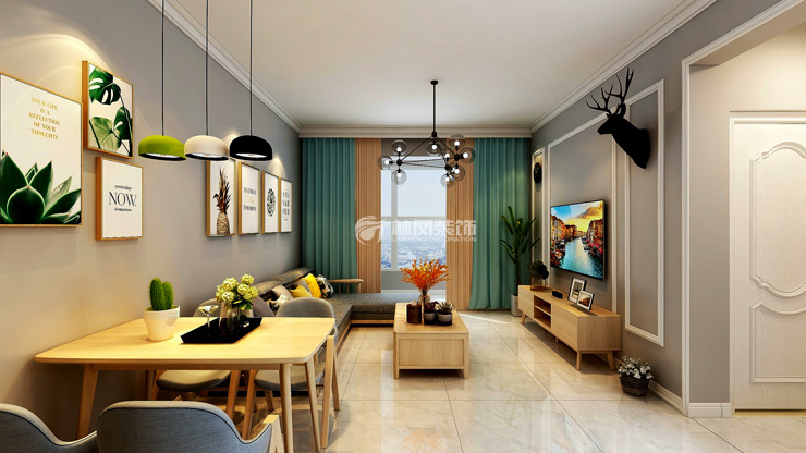 月星中央公园-83平米-北欧风格-客厅3.jpg