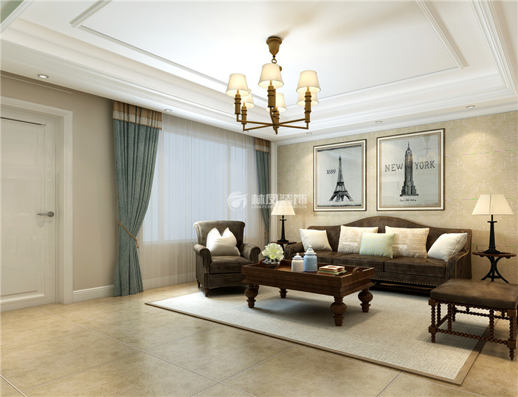 旭辉东樾城-240平-美式风格-客厅1.jpg