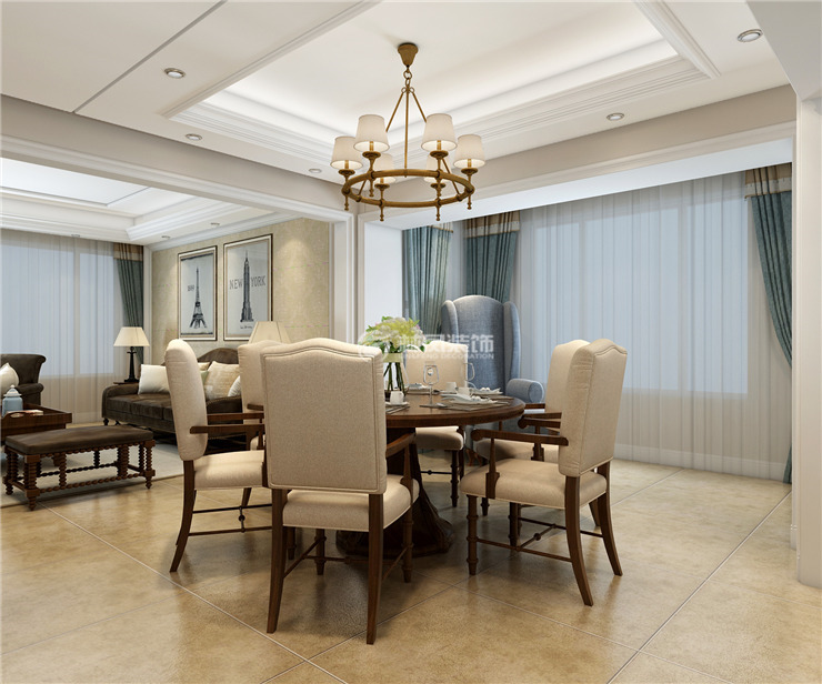 旭辉东樾城-240平-美式风格-餐厅3.jpg