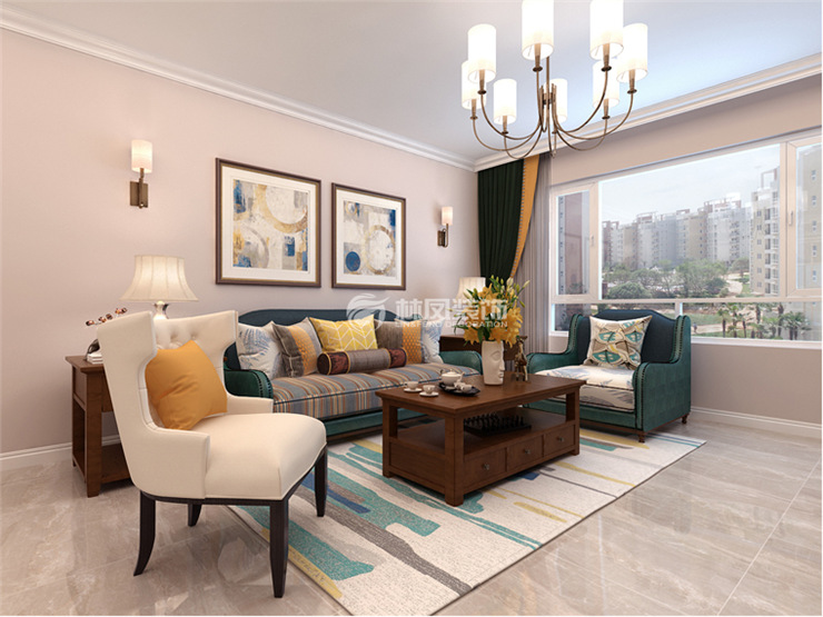佳和新城-140平-美式风格-客厅.jpg